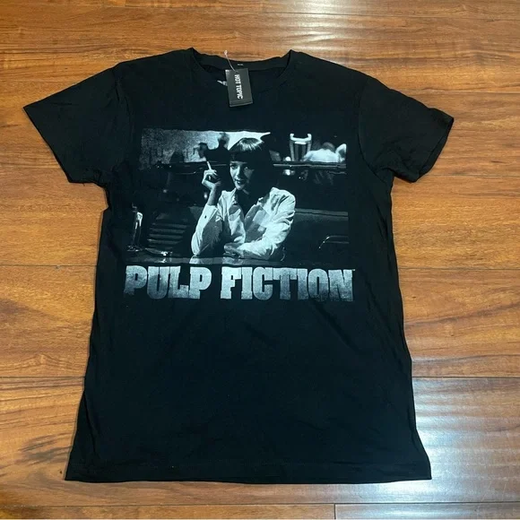 Hot Topic Shirts Nwt Hot Topic Pulp Fiction Smokin Black Tee